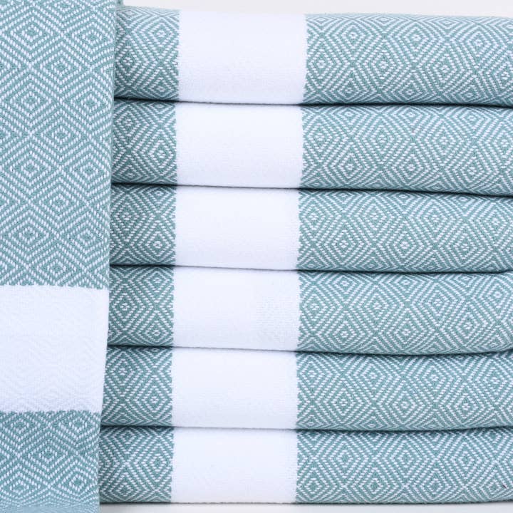 Toalhas Personalizadas, Toalha Luxuosa Verde Petróleo por atacado de Organic Turkish Towels