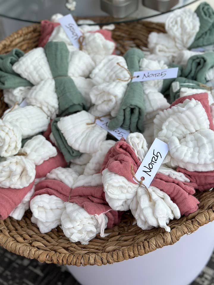 Muslin Washcloths for wholesale by Noir Five