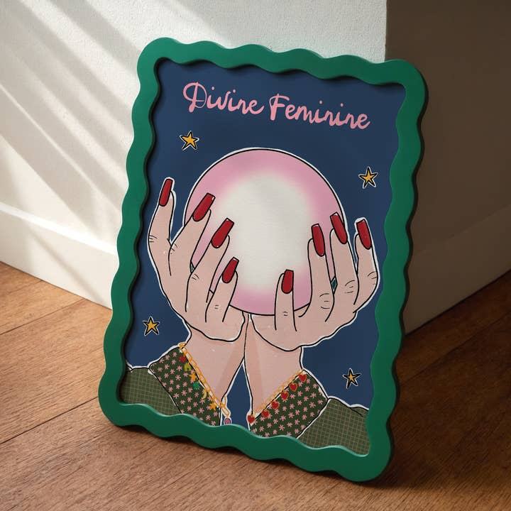 Pink Giraffe Print Co - Wholesale Art Print - Divine Feminine Celestial Print1