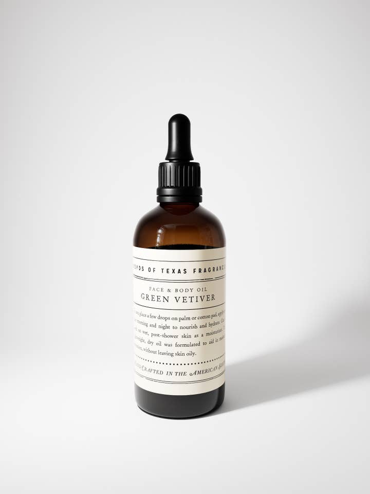 Green Vetiver - Face & Body Oil for wholesale by Boyd's of Texas