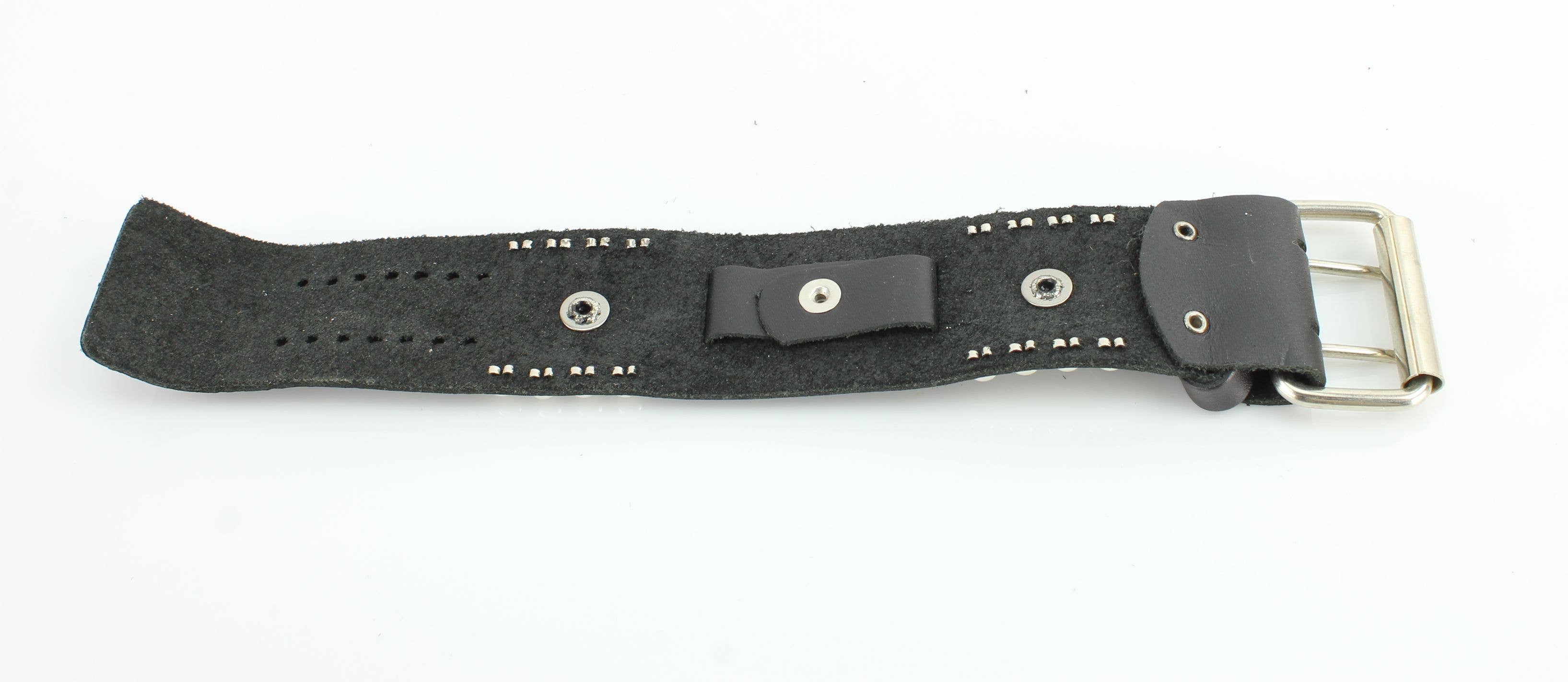 Leather Impressions Inc - Wholesale Watch Band/Strap - Unisex - Iron Cross Leather Watch Band #WB1288