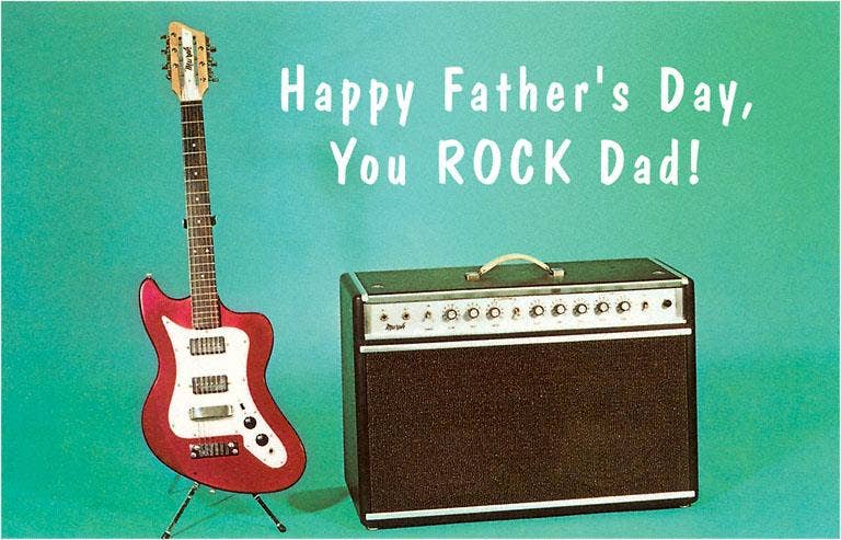 Found Image Press - Wholesale Stationery/Notecard Set - Greeting Card DD-31 Happy Father's Day, You Rock Dad0