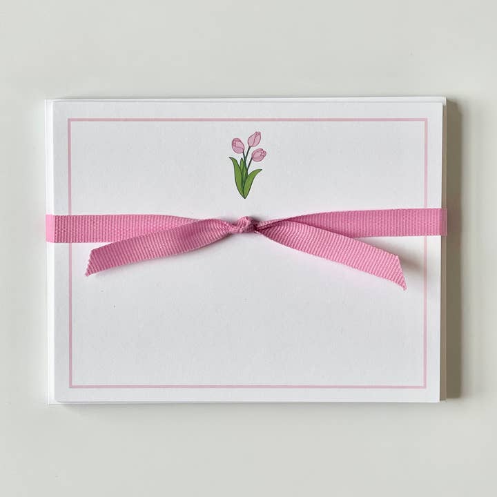 Tulips 22 - Flat Note Cards for wholesale by Georgetown Paperie