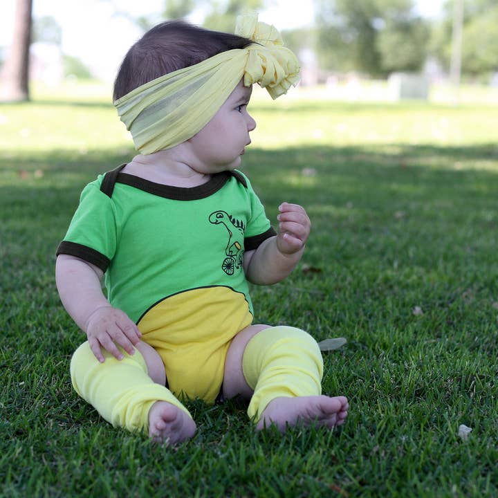 Doodle Pants – wholesale Bodysuit (non-footed) – Baby – Dino Green Baby Bodysuit3