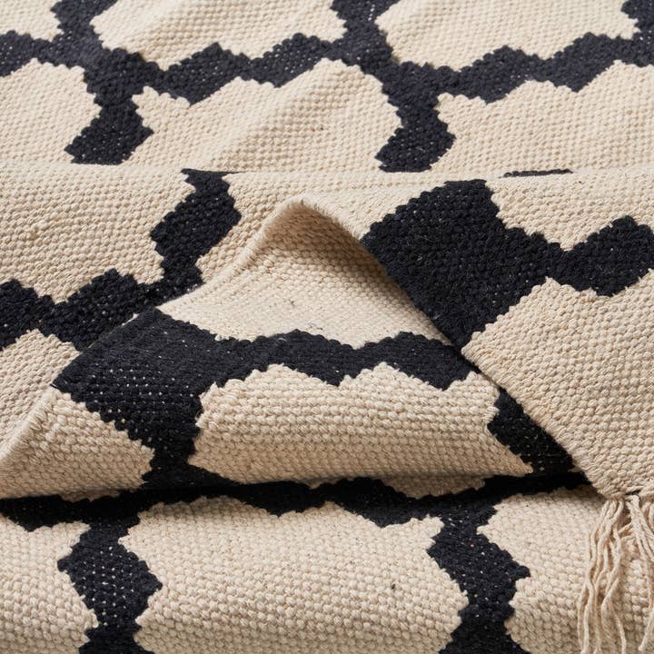 BIANCO, NERO Tappeto In Cotone in vendita all'ingrosso su Faire1