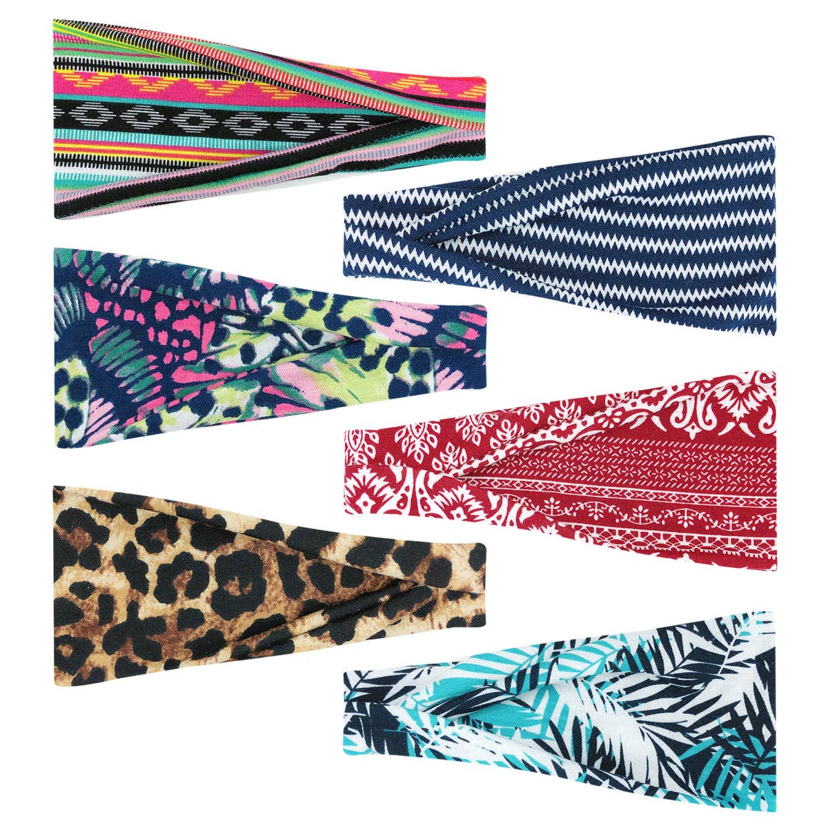 Wrapables.com - Wholesale Fashion Headband - Women's - Wrapables Boho Vintage Floral Elastic Headbands for Sports9