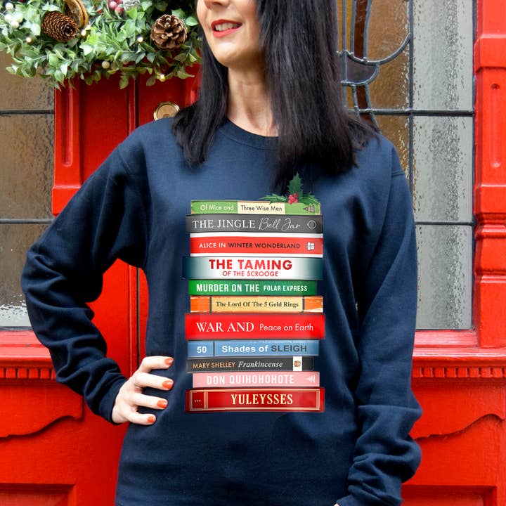 Funny Literary Christmas Jumper for wholesale by Of Life & Lemons