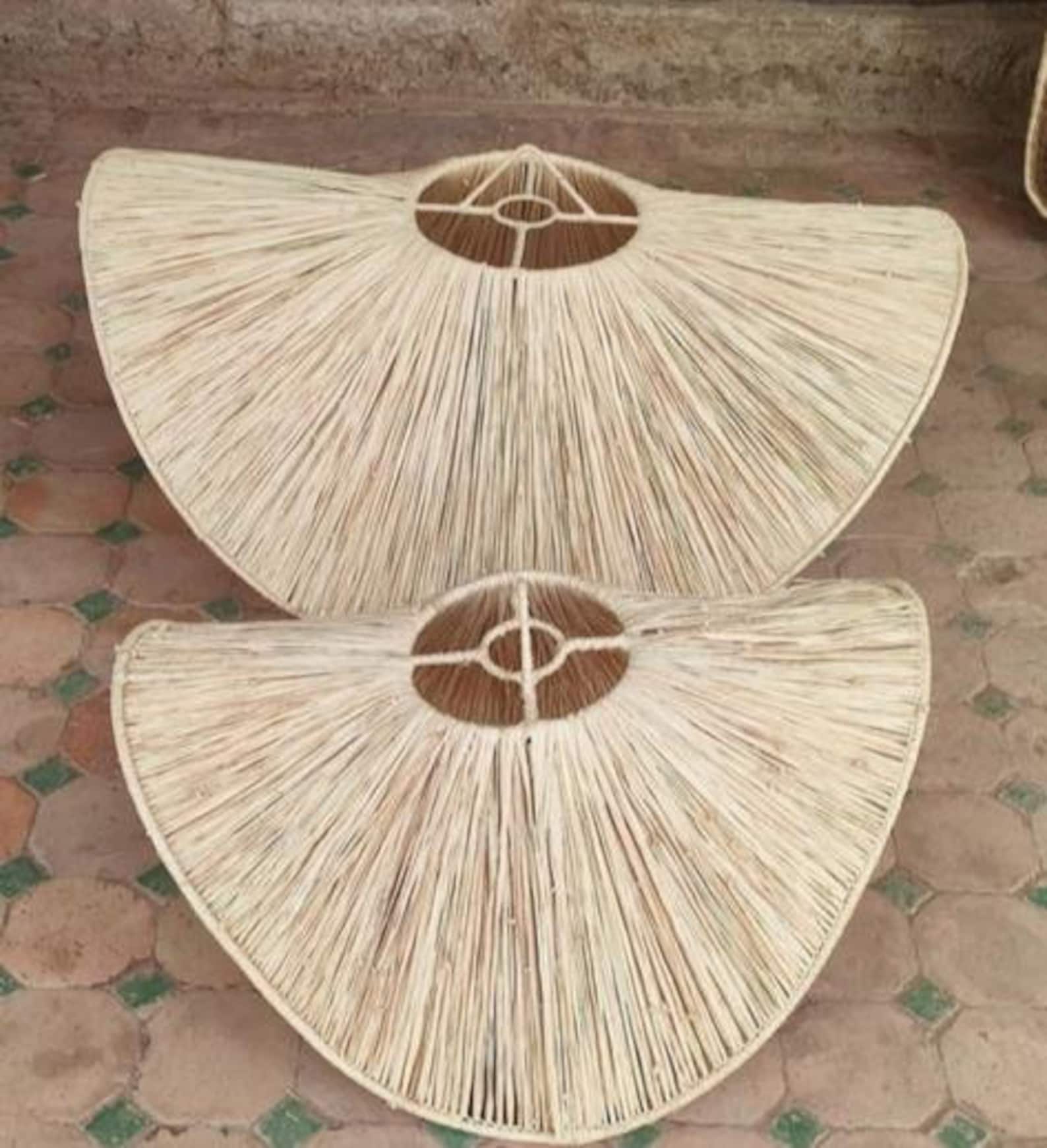 martitec - Vente Lustre/Suspension - Suspension en raphia naturel, lustre en osier naturel5