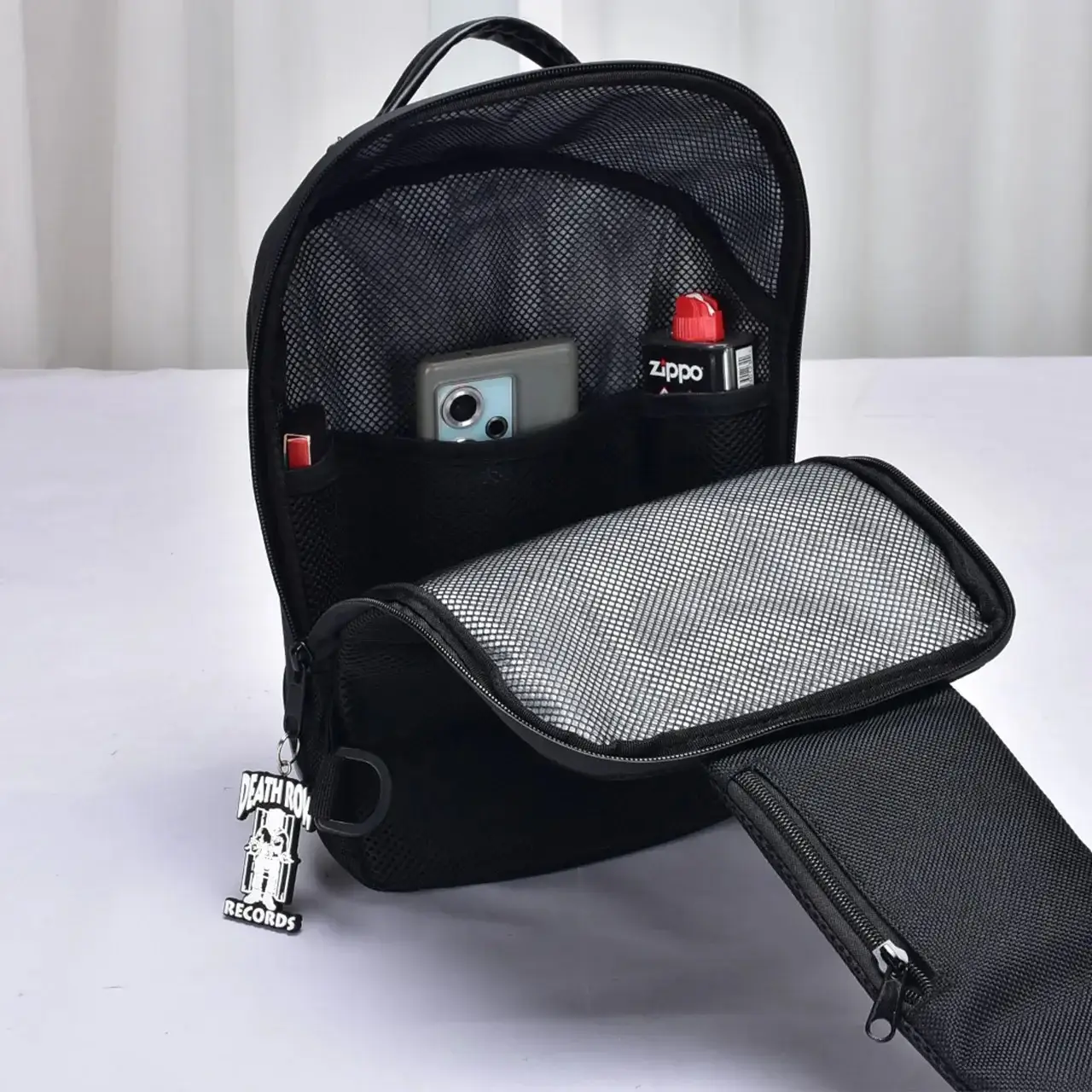 Natural Feelz - Wholesale Backpack - Unisex - Death Row Records - Smell Proof Shoulder Bag - Black4