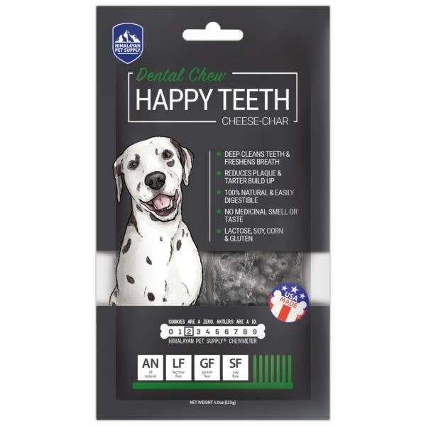 Happy Teeth- Cheese-Char for wholesale by Himalayan Pet Supply
