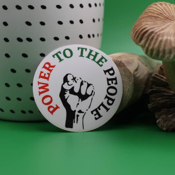 Power to the People Sticker for wholesale by Foreign Friends