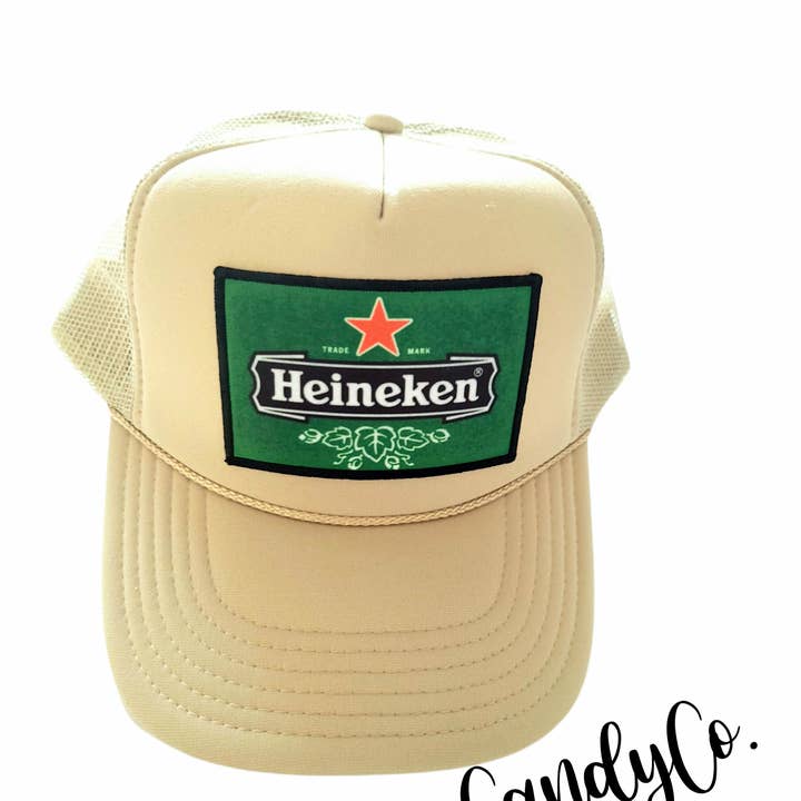 The Candy Collections - Wholesale Trucker hat – Unisex - Heineken liquor Patch Vintage Trucker Hat cap beer