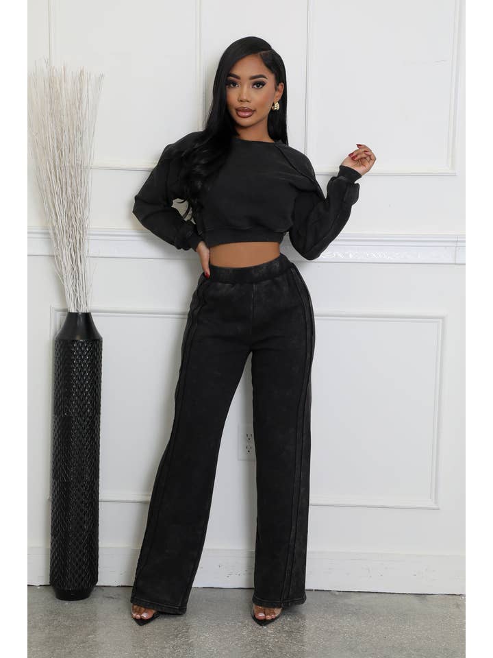 5besties inc - Wholesale Lounge Set - Women's - MINERAL WASH SWEATSHIRTS SET9