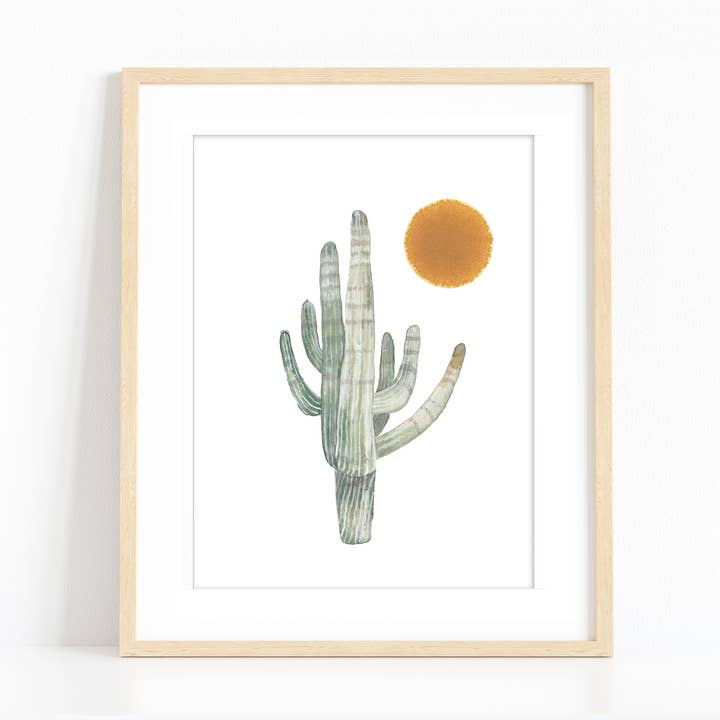 "Saguaro Sunset" for wholesale by Rachel Brown Art