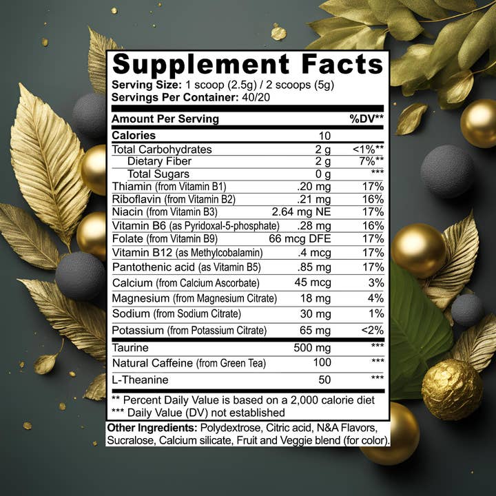 Stronger For Longer – wholesale Protein-/superfoodpulver – L-teanin & grönt te före träning: 100 mg koffein per skopa
