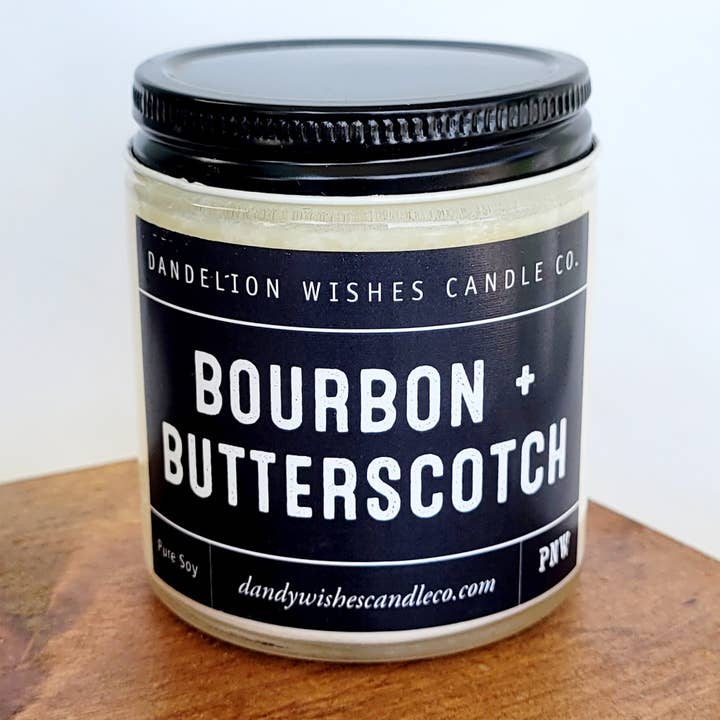 4 oz. Clear Jar Candle for wholesale by Dandelion Wishes Candle Co.