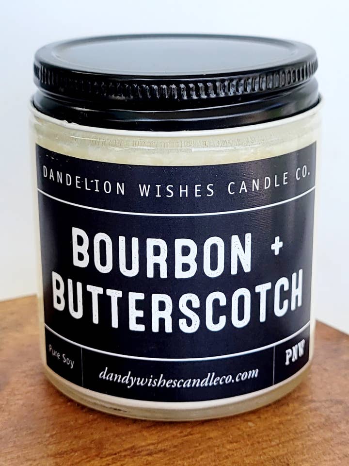 4 oz. Clear Jar Candle for wholesale by Dandelion Wishes Candle Co.