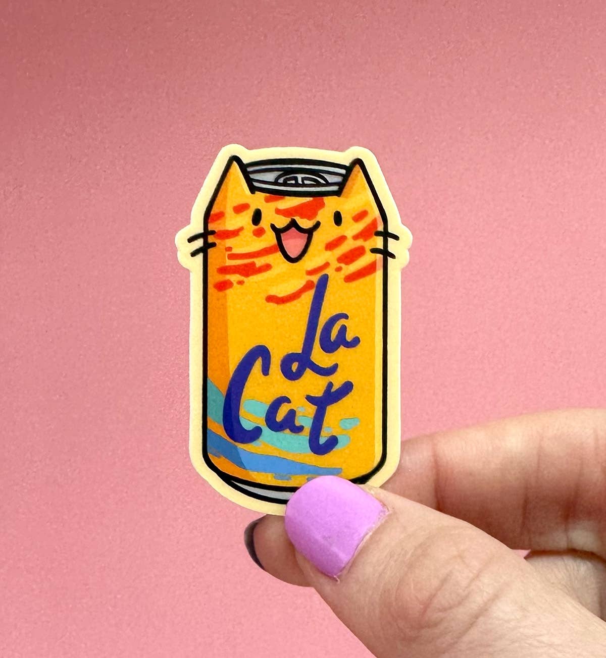 Shop Emily M - Wholesale Sticker - Ministicker La Cat (oranje)2