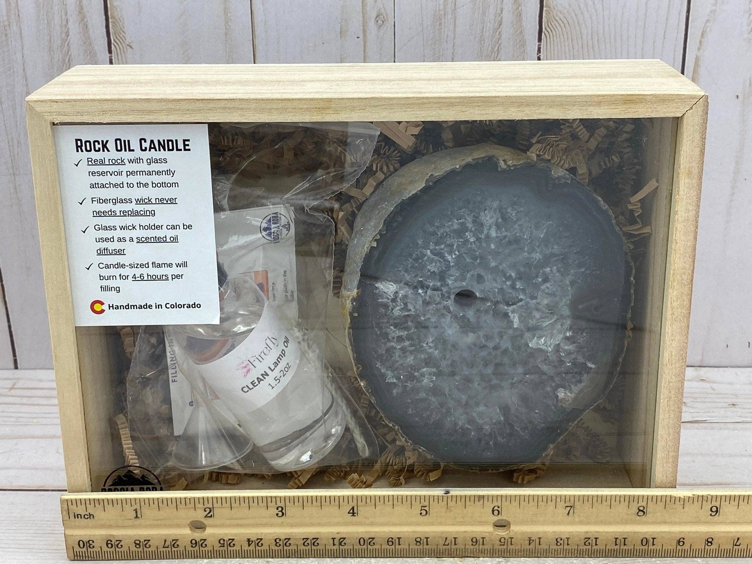 Roccia Roba - Wholesale DIY Craft Kit - ROCK CANDLE KIT - thick agate slab9