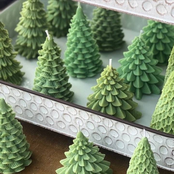 Bea’s Wax - Wholesale Novelty Candle - Christmas Tree Candles | Set of 41