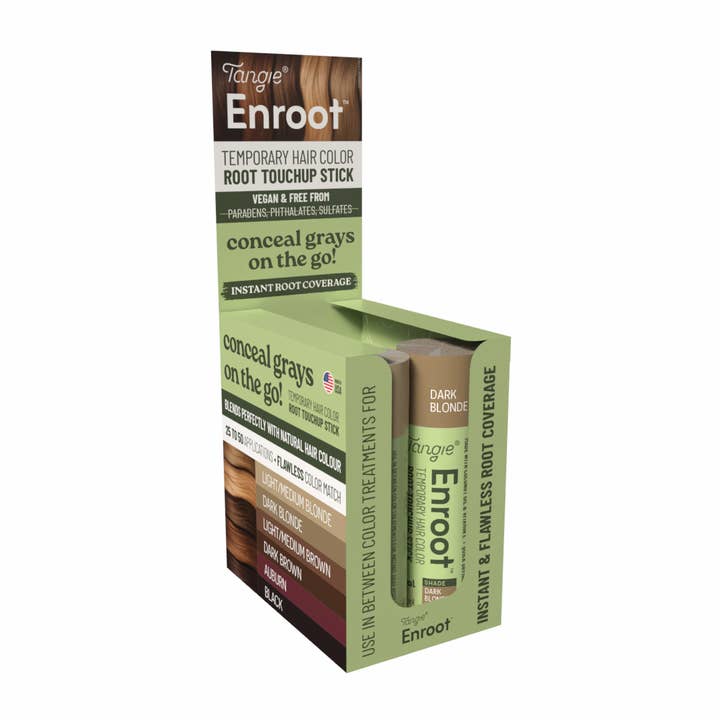 Tangie Enroot Root Touch-Up Temporary, Dark Blonde x 6 units for wholesale by Tangie LLC