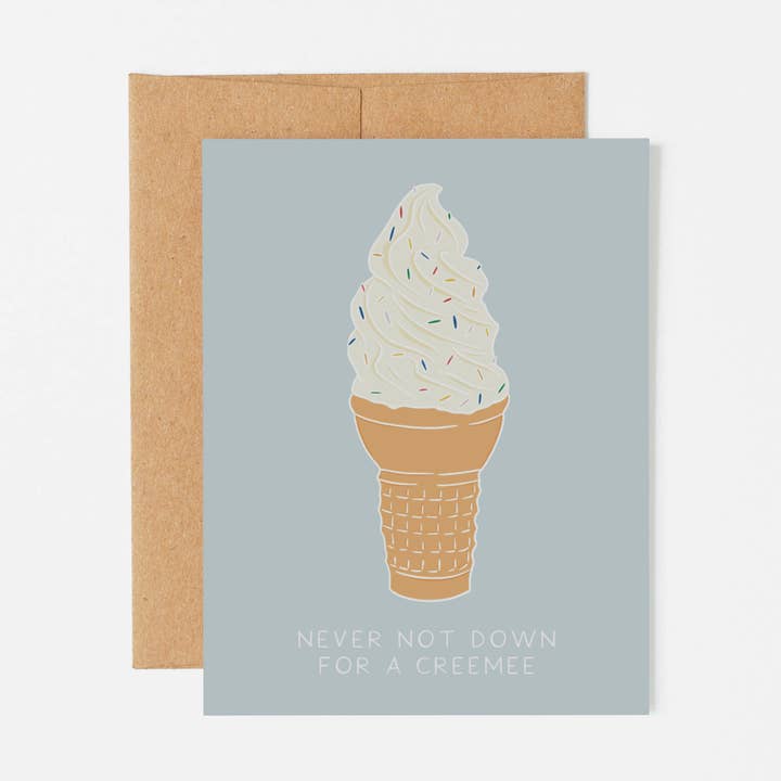 Aldrig Inte Ner Ner För Ett Creemee-kort för wholesale av Lucky Penny Goods