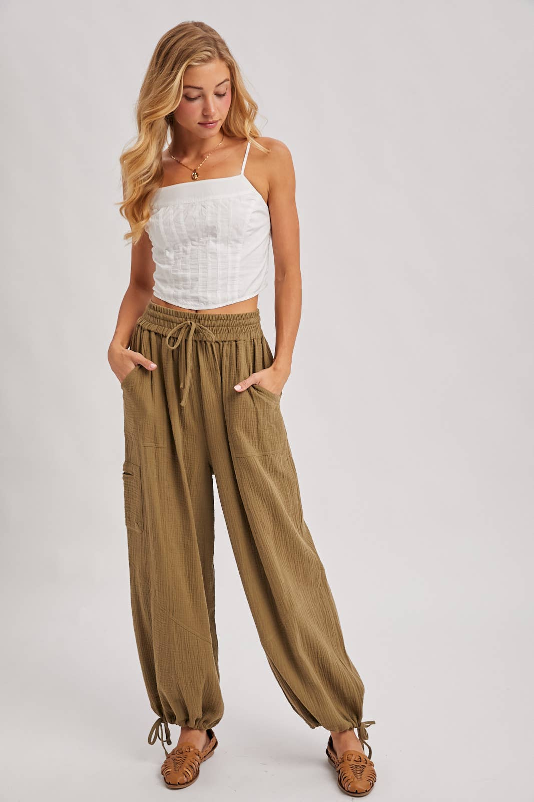 Bluivy - Wholesale Pants - Women's - JOGGER HAREM DRAWSTRING PANTS24
