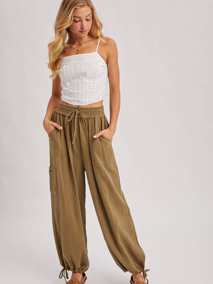 Bluivy - Wholesale Pants - Women's - JOGGER HAREM DRAWSTRING PANTS24