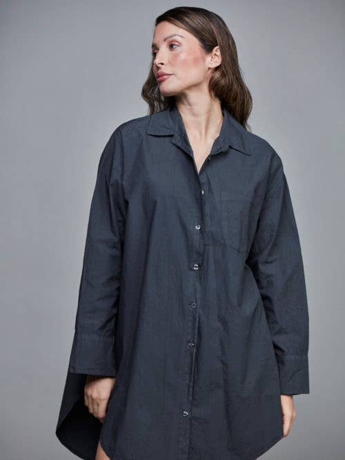 SixtyDays - Vendita all'ingrosso Camicia button down - Donna - Camicia boyfriend oversize in cotone - 40 colori11