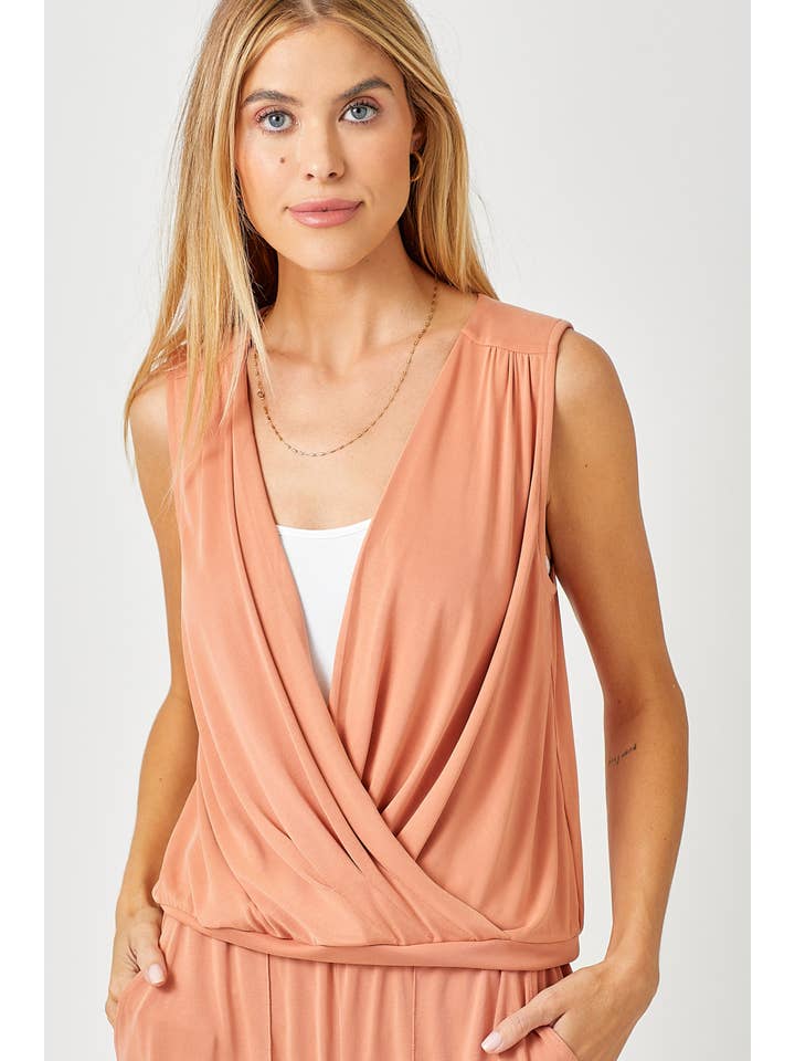 Mystree - Wholesale Blouse - Women's - 60608 Modal Plunging Neck Top12