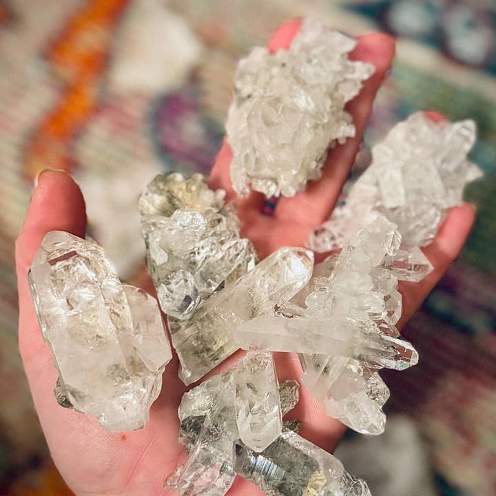 Mandala Gems - Wholesale Spiritual Stone/Crystal - High Quality Quartz Clusters from Brazil, Many with Chlorite Inclusions