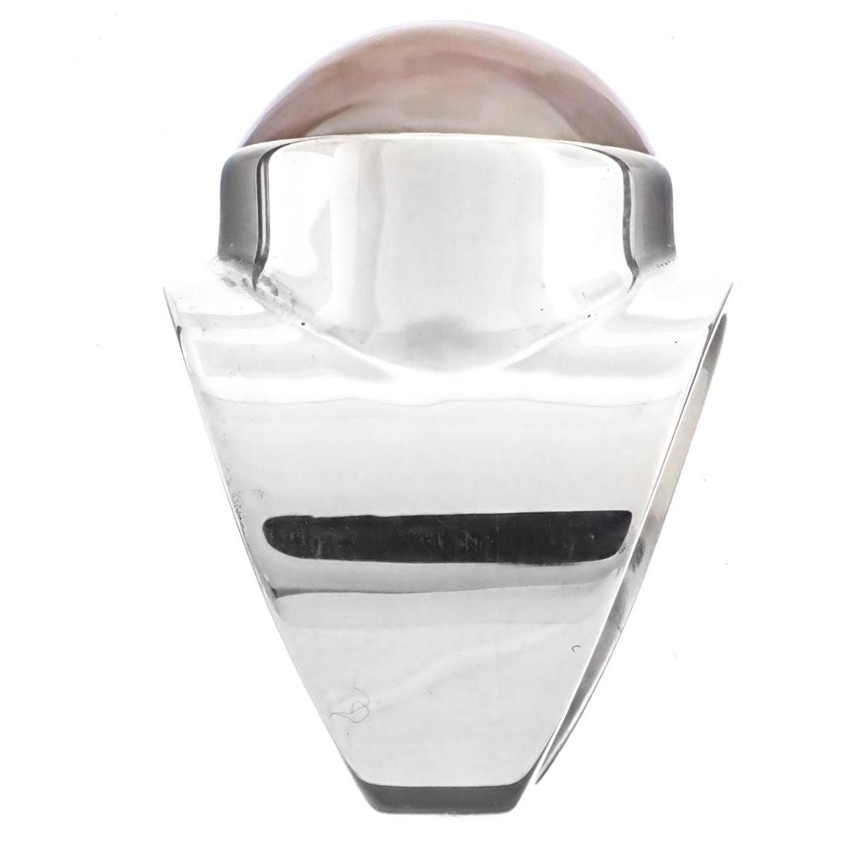 FifiRose – Großhandel Cocktail-/Statement-Ring – 925 Sterling Silber Lavendel Champagner Mabe Perle Sterling Gr. 6 Ring1