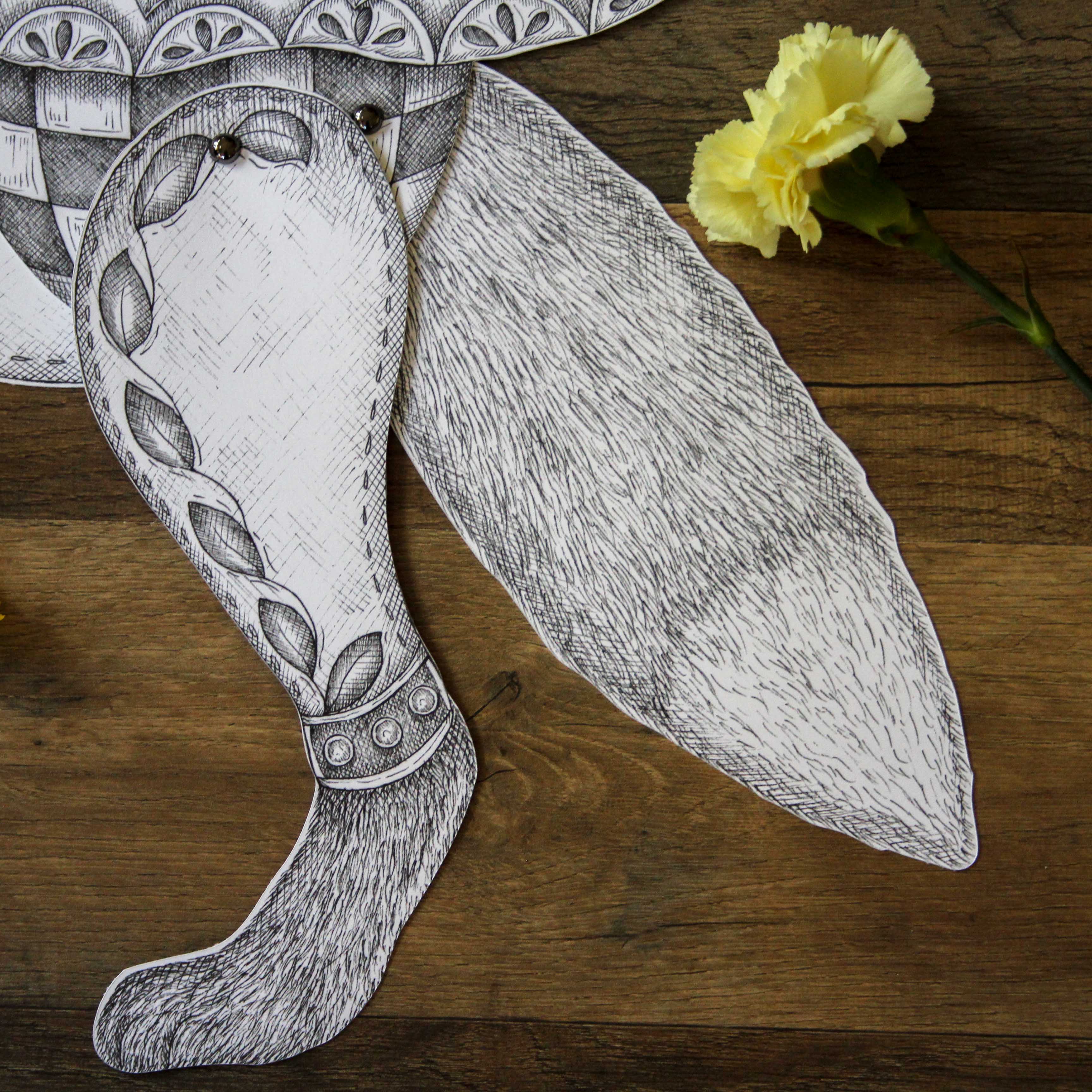 Mackenzie Myrick Studio - Wholesale Wall Accent - The Gardener | Articulated Fox Decoration4