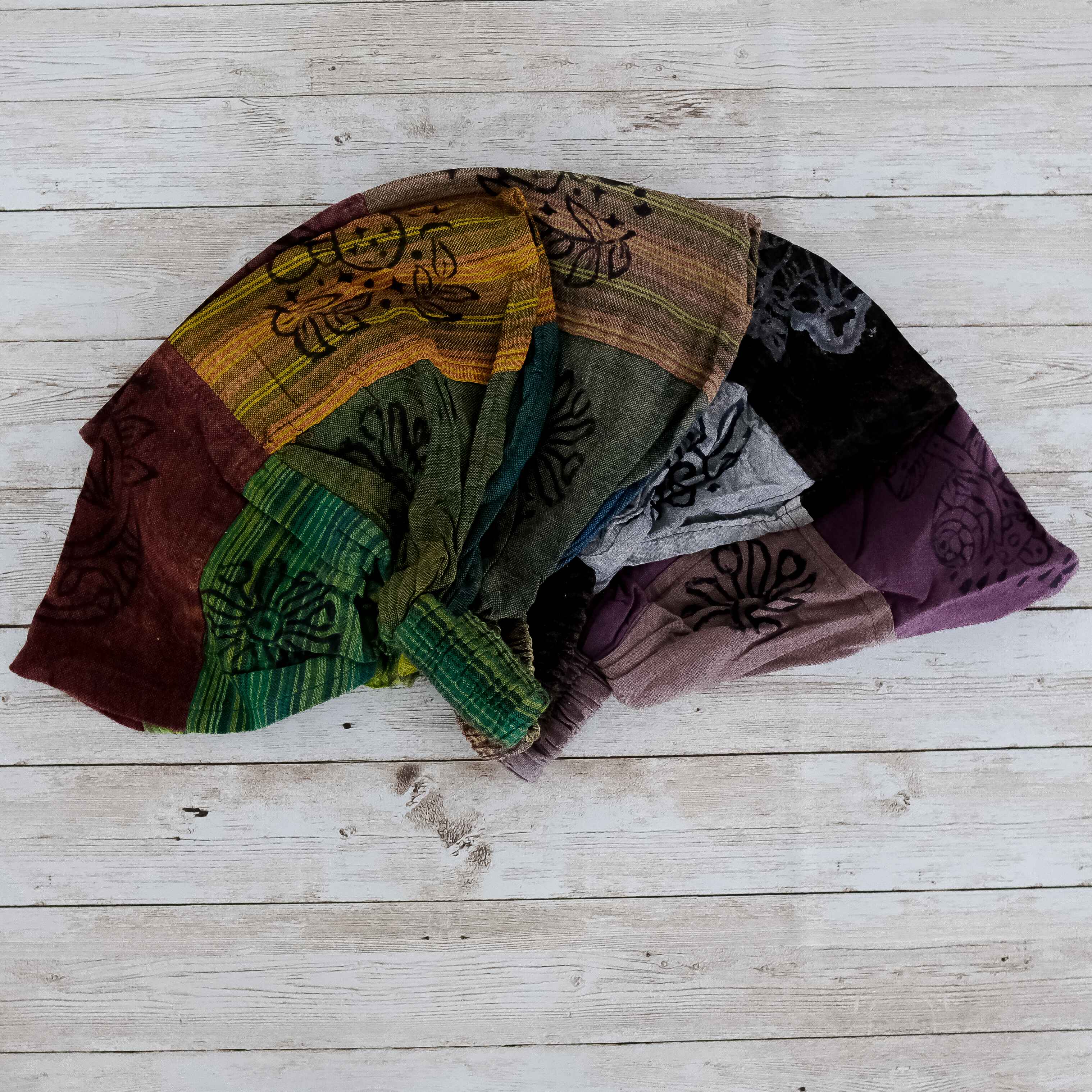 Karma Nepal Crafts - Wholesale Fashion Headband - Women's - Cotton Patch Unisex Block Print Head Band4