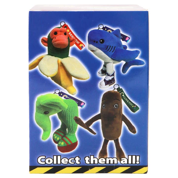 ASSORTED Brain Rot Plushie Wristlet Mystery Box - 6 Pcs for wholesale on Faire5