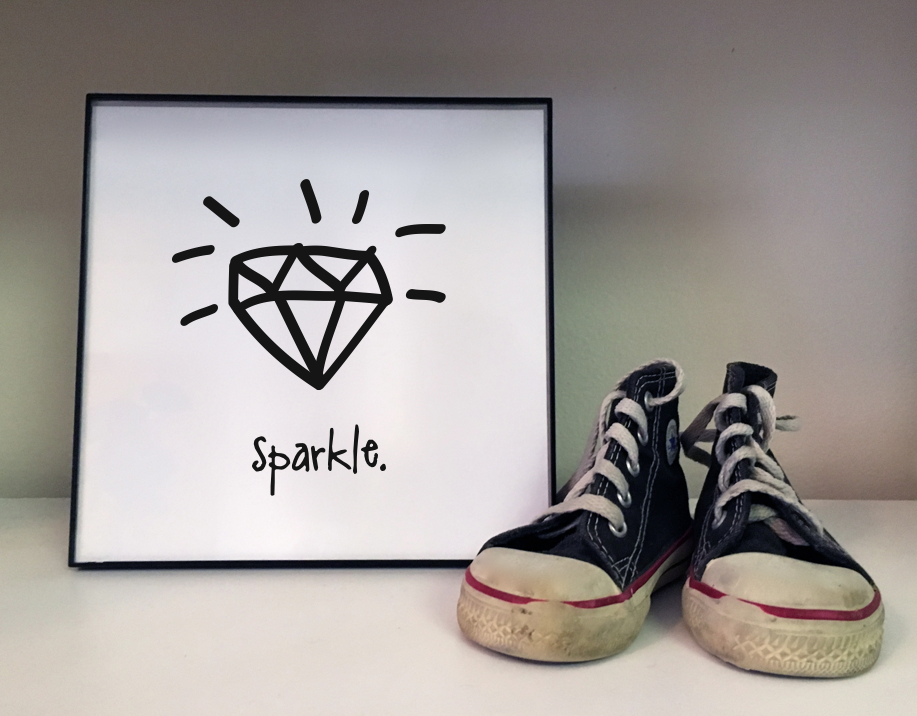 REMOVED BRAND - Wholesale Art Print - Kids & Baby - 8 x 8 Sparkle Print1