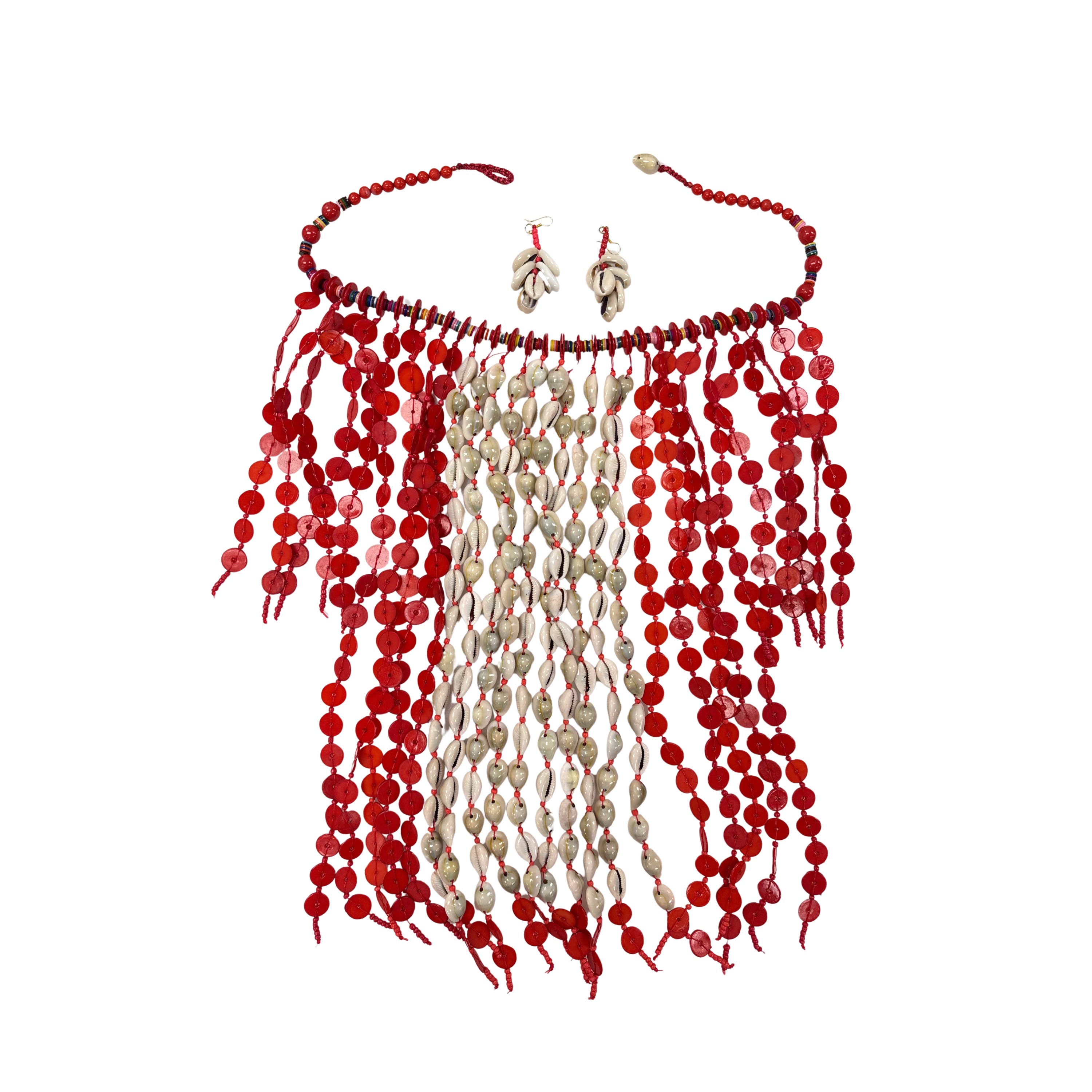 Treasure Jewelry - Wholesale Bib Necklace - Large Cowrie Shell Bib Necklace Cowie Necklace13