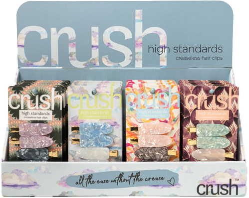 ET Products - Wholesale Hair Clip - Women's - Creaseless Hair Clips 24-Unit Display0