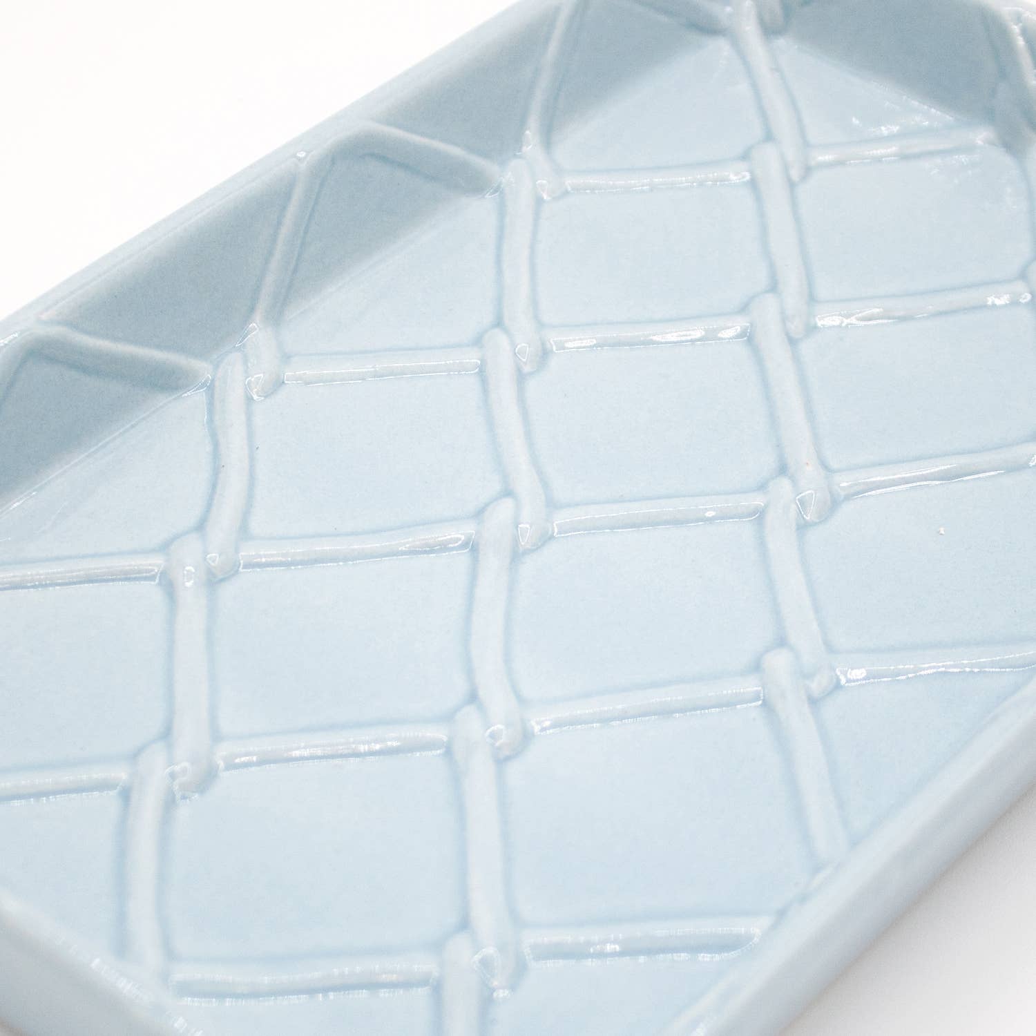 8 Oak Lane - Vente Porte-savons de bain - Porte-savon texturé bleu clair3