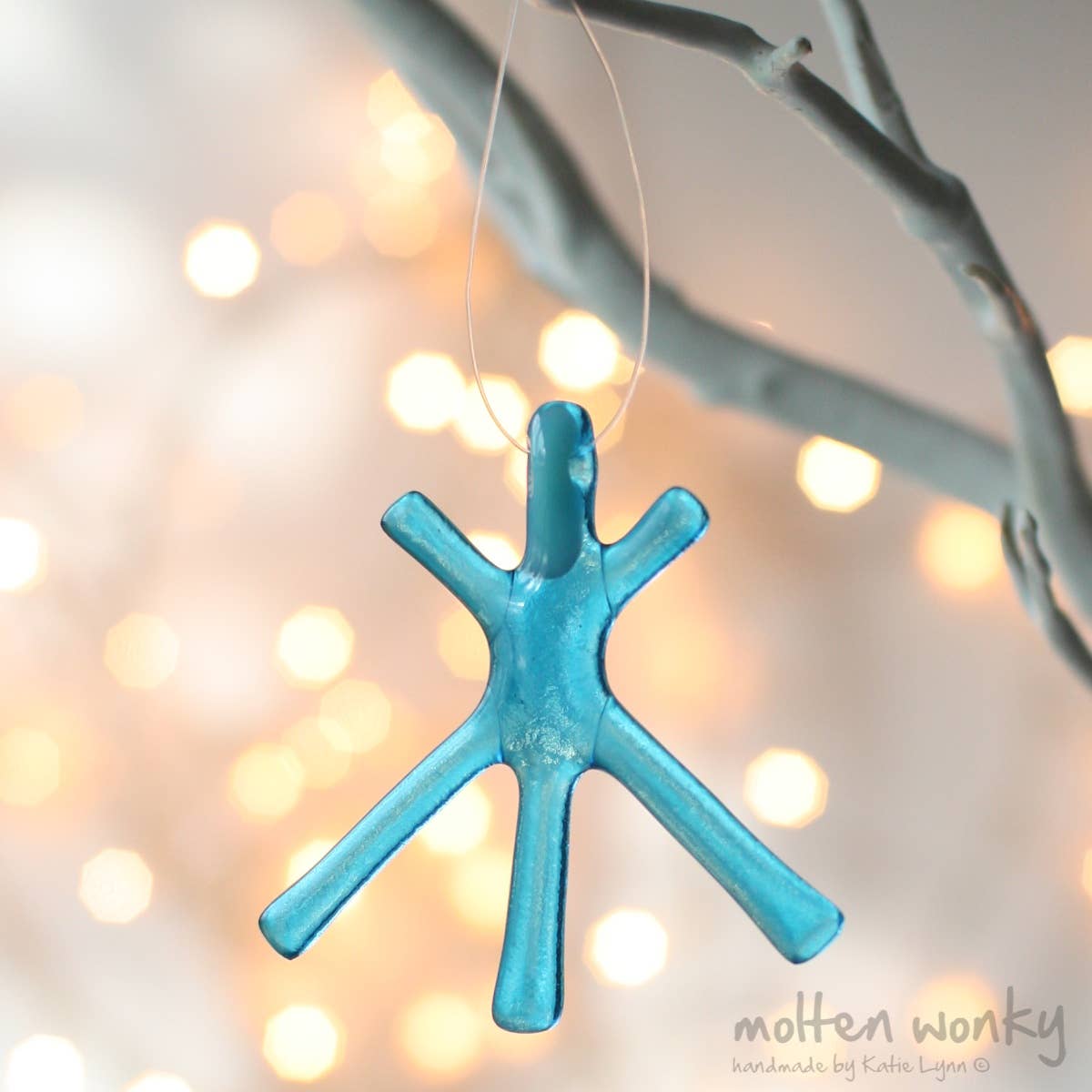 molten wonky – wholesale Ornament set – Colourful Transparent Small Stars5