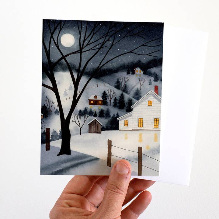 Vinternattgratulationskort för wholesale av May We Fly