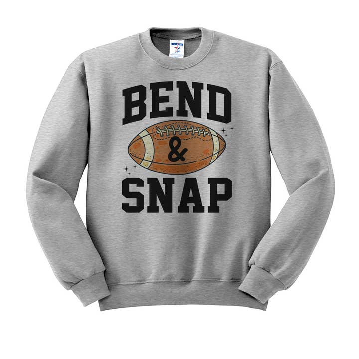 DaisyChainDesignCo - Wholesale Graphic Sweatshirt - Women's - Bend And Snap Football Crewneck Sweatshirt 2