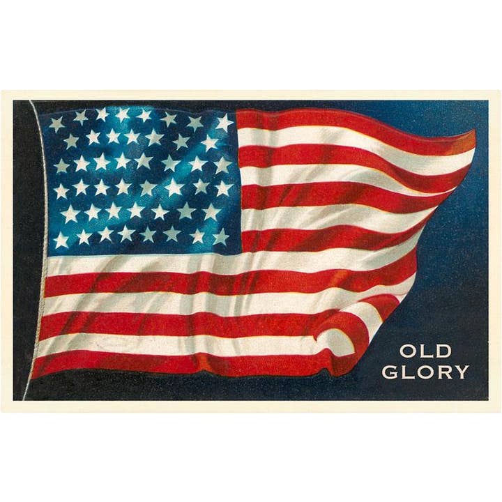 Postcard PT-124 Old Glory, Flag for wholesale by Found Image Press