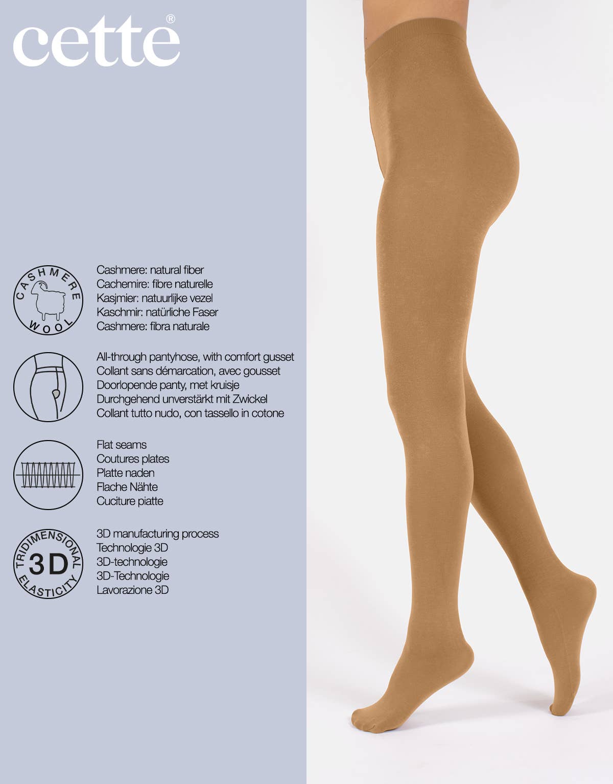 Cette - Wholesale Panty's - Dames - Kashmir wollen panty 150 DEN, winterpanty26