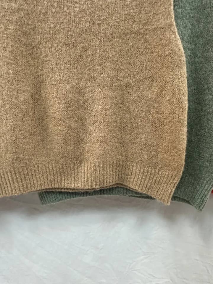 Mimi & Gogo - Wholesale Knit Sweater - Women's - Sleeveless Baby Alpaca Sweater @35552_PulSMAlpaga16