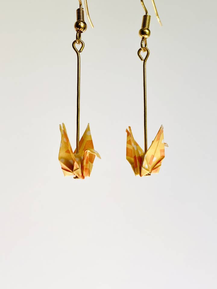 Boucles d'oreilles Grue pour la vente par Maya Joy in the World