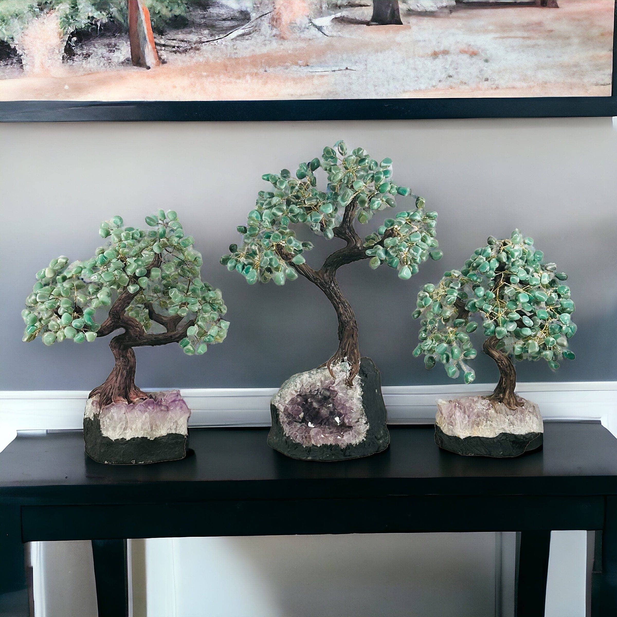 Rock Paradise - Wholesale Decorative Tabletop Object - Large Crystal Tree on Amethyst Base (Choose Your Gemstone)2