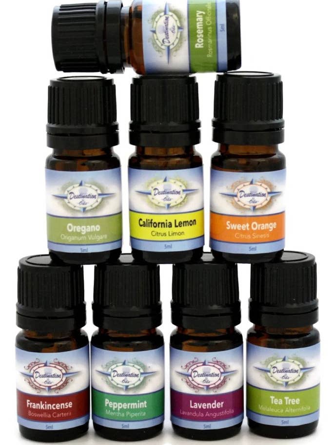 Essential Oil Top 8 Starter Variety Gift Set for wholesale by Destination Oils