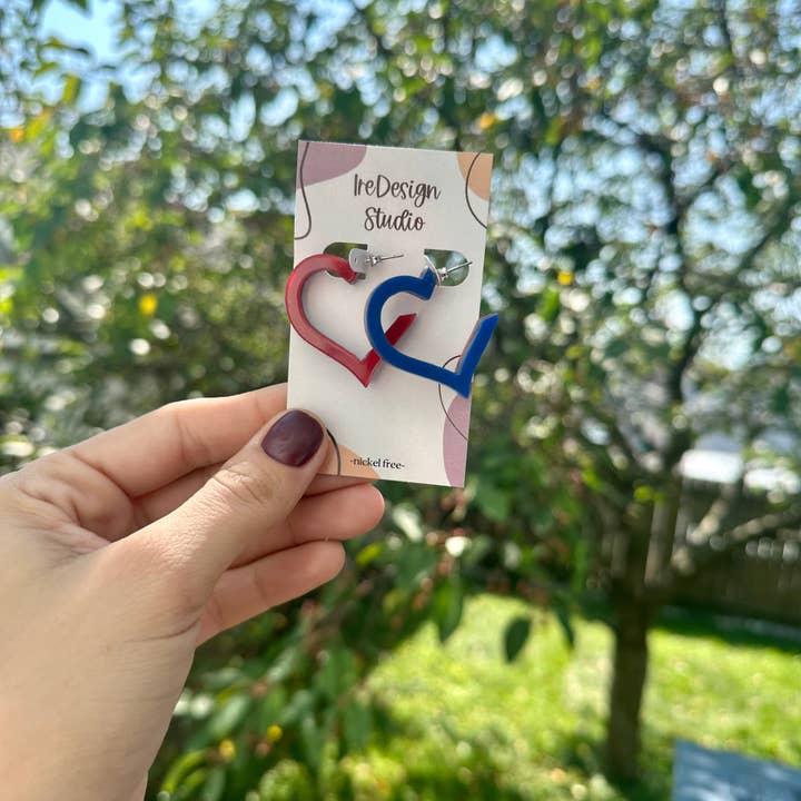 IreDesign Studio - Wholesale Hoop Earrings - BUF Lover Reversible Hoops1