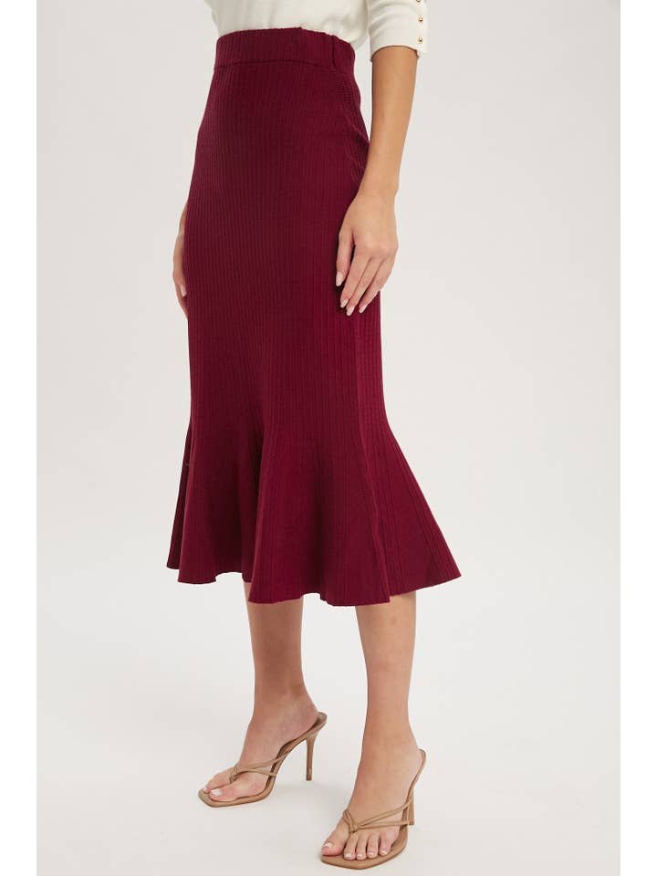 Bluivy - Wholesale Skirt - Women's - MERMAID SWEATER MIDI SKIRT1